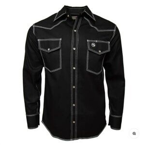 Western Welder Shirts | Navy Western Shirt Large Long Sleeve NEW Never Used